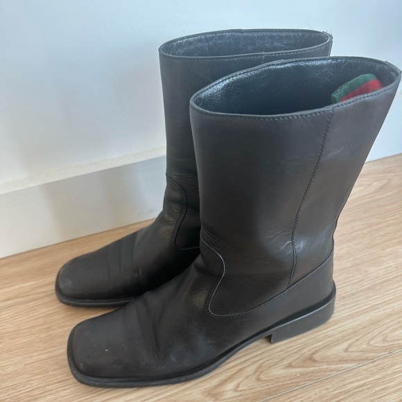 GUCCI LEATHER BOOTS - Picture 7 of 10